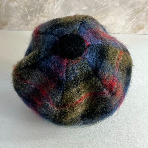 The Jacobite Tartan Mohair/ Wool Blend Beret Hat Woven In Scotland - Picture 10 of 12